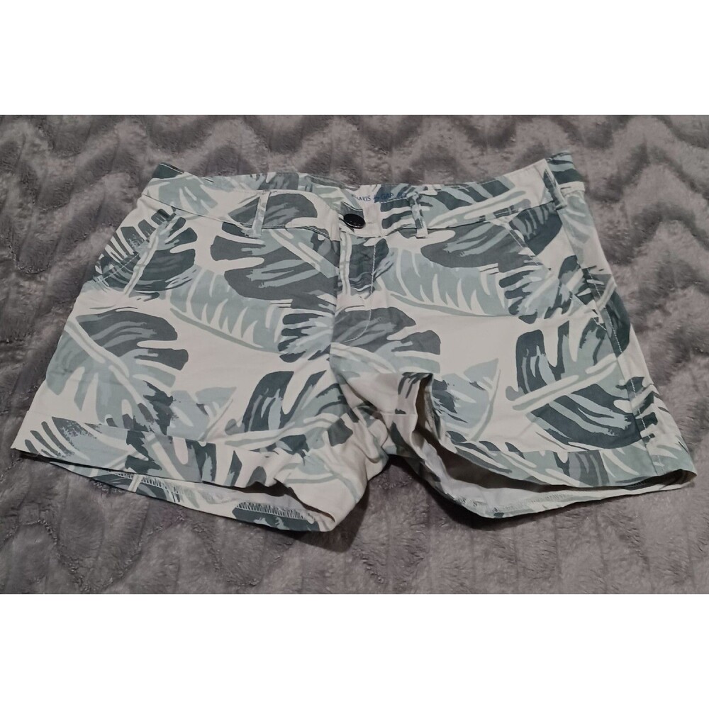 Khakis By Gap Womens Size 2 Green Leaf Skinny Boyfriend Chino Shorts